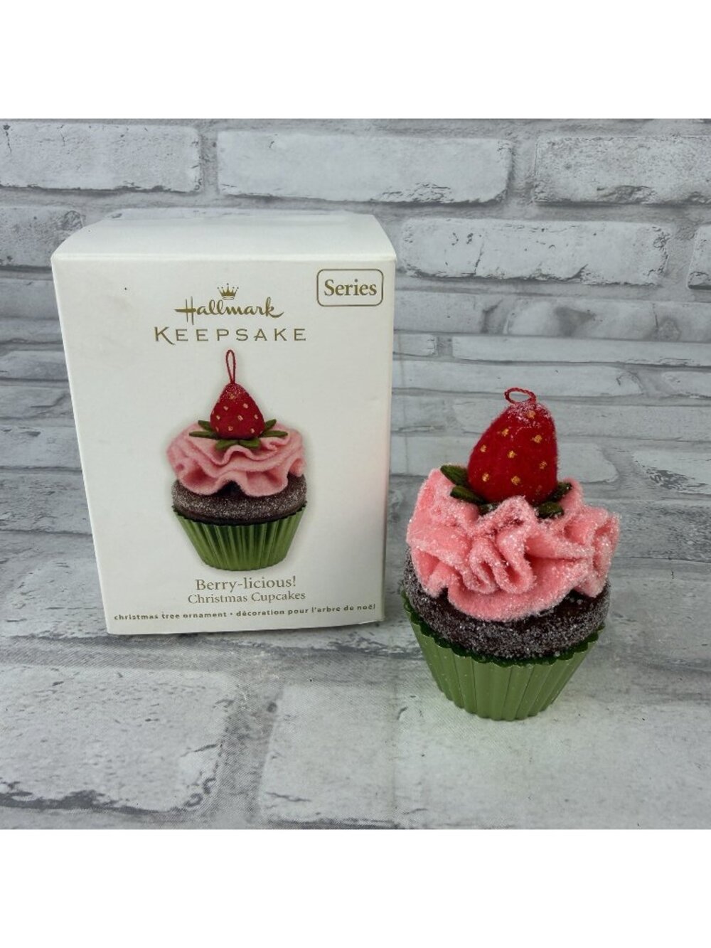 Hallmark Keepsake Ornament 2012 Berry-licious #3 Christmas Cupcakes NIB